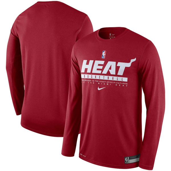 Miami Heat 2020 Heather Charcoal Eastern Conference Champions Locker Room Long Sleeve NBA T-Shirt (All Size)